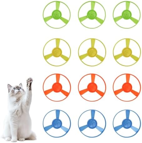 Andiker 12 PCS Cat Fetch Toy Refills, Colorful Interactive Kitten Toy by Andiker-ServingforYou