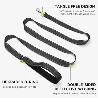 Joytale Reflective Dog Leash for Small Dogs, 5 FT x 3/4" - Image 5