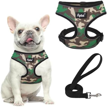 PUPTECK Small Dog Harness and Leash Set No Pull by PUPTECK