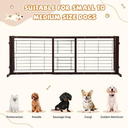 Coziwow 38-67" Freestanding Adjustable Dog Gate, No Drilling - Image 2