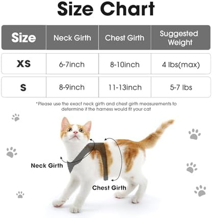 Cat Harness and Leash Set for Walking Escape Proof Vest for Kitten - Image 2