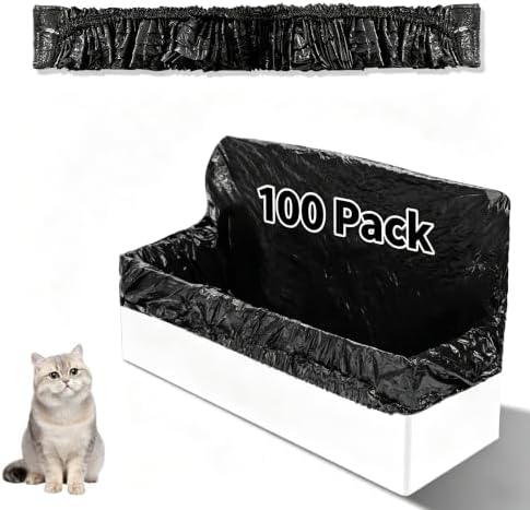 100 Pcs Trash Bags for Popur X5 Litter Box by Luxrise