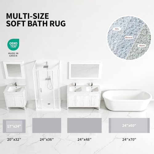 ILANGO Toilet Rugs U Shaped 22" × 24", Soft Absorbent Microfiber Bath Rugs - Image 5