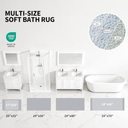 ILANGO Bathroom Rugs 48" × 24", Extra Soft Absorbent Microfiber Bath Rugs - Image 4