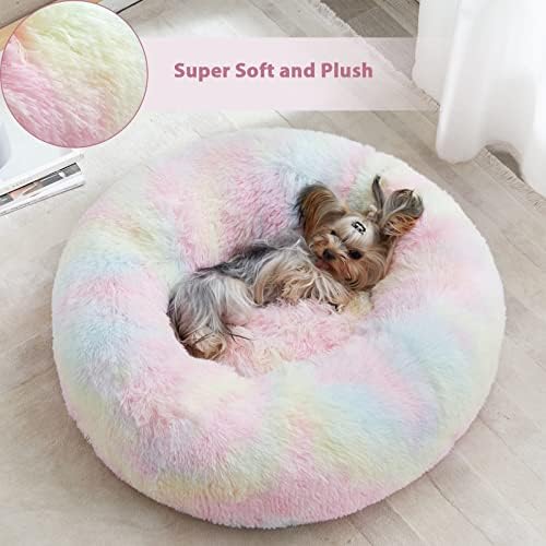 WNPETHOME Small Round Calming Dog Bed Cat Bed - Image 4