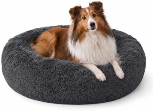 Bedsure SupportMax® Calming Dog Bed Medium Size Dog Washable Pet Bed by BEDSURE