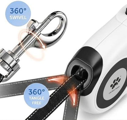 16 ft Retractable Dog Leash for Extra Large Dogs up to 130 lbs, Tangle-Free - Image 4