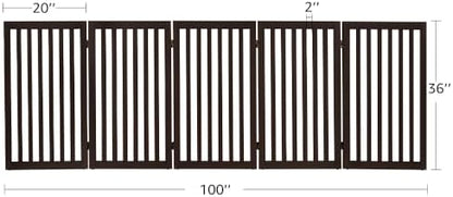 unipaws 36”H Free Standing Pet Gate - Image 7