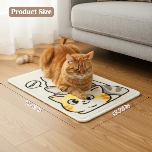 2 Pack Indoor Cat Scratch Mat & Pad, 19.69x13.78 Inch High-Density Loop Pile - Image 2
