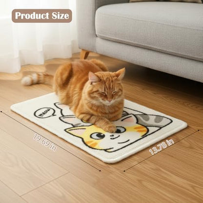 2 Pack Indoor Cat Scratch Mat & Pad, 19.69x13.78 Inch High-Density Loop Pile - Image 2