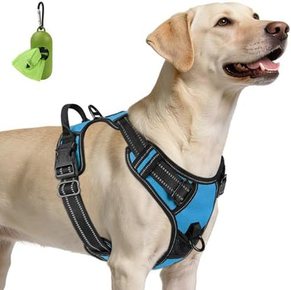 Joytale No Pull Dog Harness for Large Dogs, Front Clip, Sky Blue by Joytale