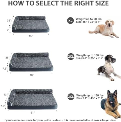BFPETHOME Orthopedic Washable Dog Bed, Sleeping Couch - Image 5