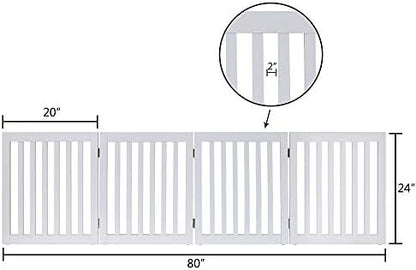 unipaws 24”H Free Standing Pet Gate - Image 4