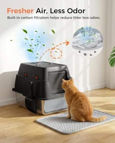 GTPLAYER XXL Stainless Steel Cat Litter Box - Image 4