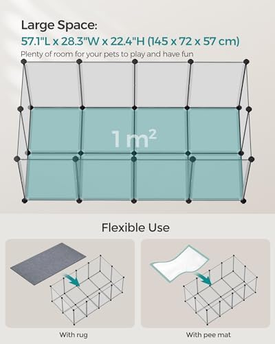 SONGMICS Pet Playpen, Small Animal Playpen - Image 4