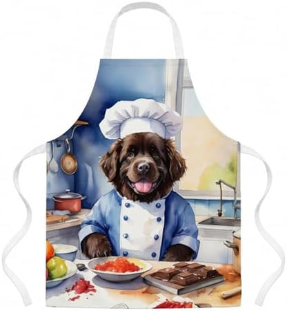 Caroline's Treasures Newfoundland The Chef Apron Cooking Kitchen Server Baking by CarolinesTreasures