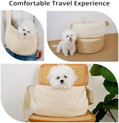 ONECUTE Dog Sling Carrier 15 lbs, Small Dog Carrier Sling - Image 5