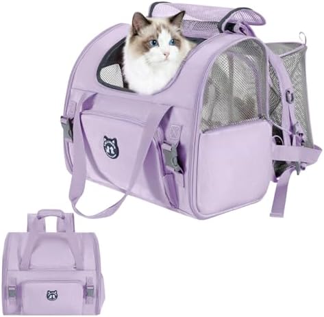 Lollimeow Expandable Large Cat Carrier Backpack, Supports up to 22 lbs by Lollimeow