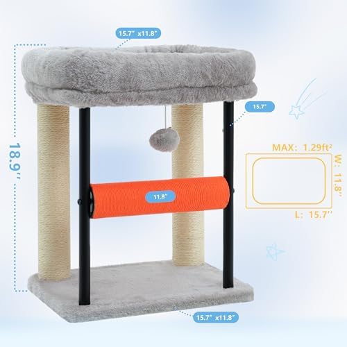 Hey-brother Cat Tree, Sturdy Tower - Image 3