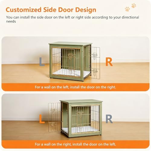 27" Dog Crate Furniture, Dog Kennel Indoor, - Image 3
