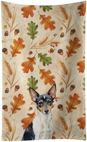Caroline's Treasures Toy Fox Terrier Dogs Kitchen Towel 15x25 in by CarolinesTreasures