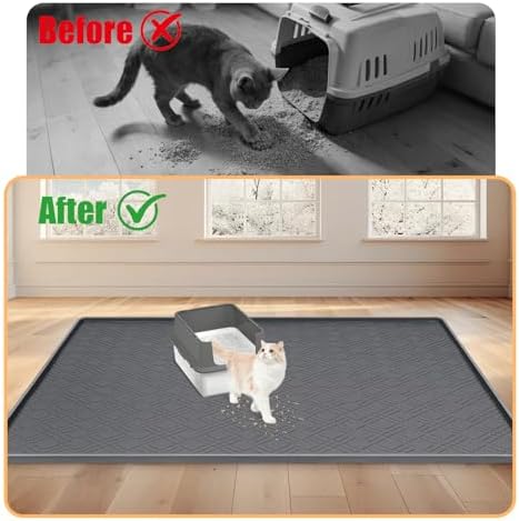 Silicone Cat Litter Mat 42" x 29" Cat Mat - Image 4