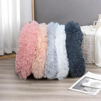 RICHRAIN Round Plush Cat Bed Insert Replacement Cat Tree Cushion - Image 5