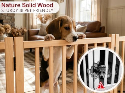 Wooden Freestanding Dog Gate - Image 5