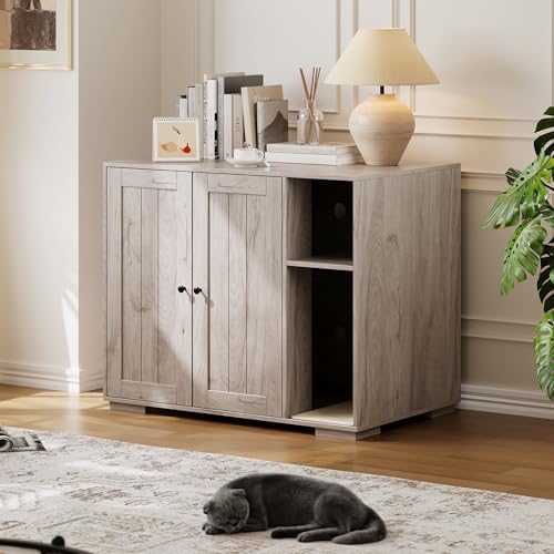 Garvee Dog-Proof Large Cat Litter Box Enclosure by Garvee