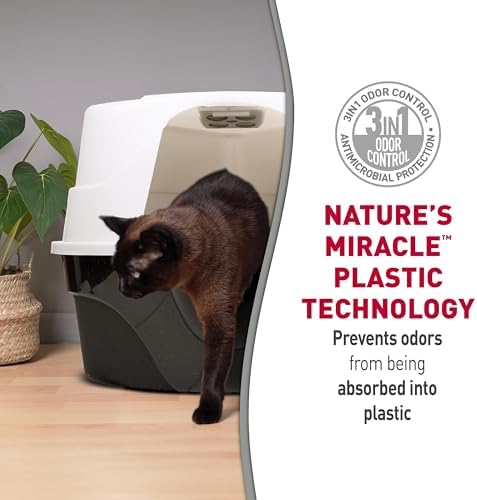 Nature's Miracle Advanced Hooded Corner Cat Litter Box - Image 3