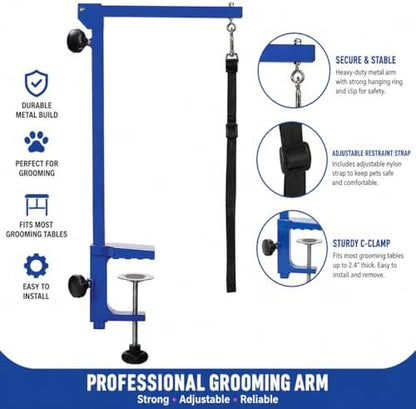 Adjustable Pet Grooming Arm for Dogs & Cats – Foldable Grooming Arm - Image 2