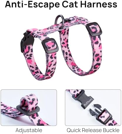 PetThem Adjustable Cat Harness and Leash Set Escape Proof - Image 4