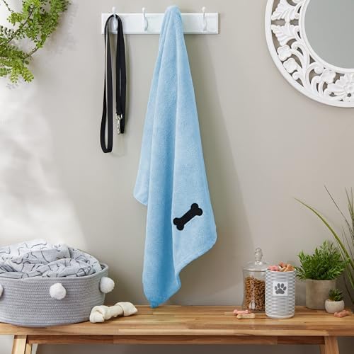 Bone Dry Pet Grooming Microfiber Towel, Embroidered Collection - Image 6