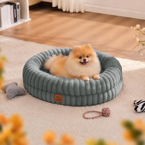 ChiXnuggle Orthopedic Dog Bed, Washable Cover, Faux Fur Bolster Pet Couch - Image 3