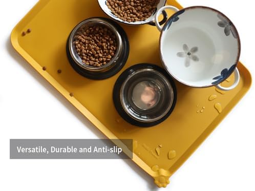 Hoki Found Large Silicone Pet Food Mats Tray - Image 4