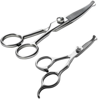 2 in1 Curved Dog Grooming Scissors Kit, 5.5" & 5" Curved Down Pet Grooming by Yeahbudddy