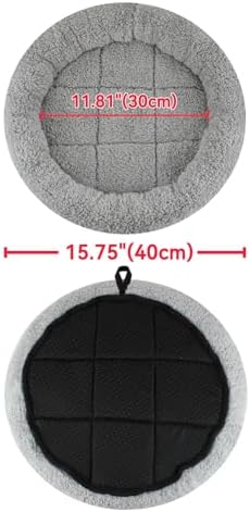 Enjoying Plush Cat Bed Mat, 15.75" Round, Self Warming Dog Bed - Image 4