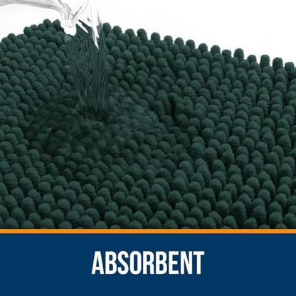 OLANLY Bathroom Runner Rugs 44x24, Extra Soft Absorbent Chenille Bath Rugs - Image 4