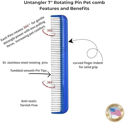 Pet comb for easy mat removal - Image 4