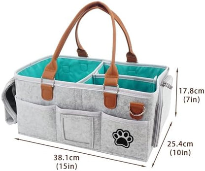 Felt Dog Grooming Bag, Portable Tote Bag - Image 5