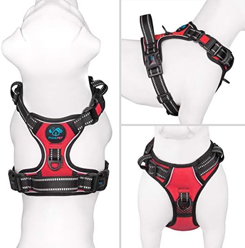 PHOEPET No Pull Dog Harnesses for Small Dogs Reflective Adjustable - Image 2