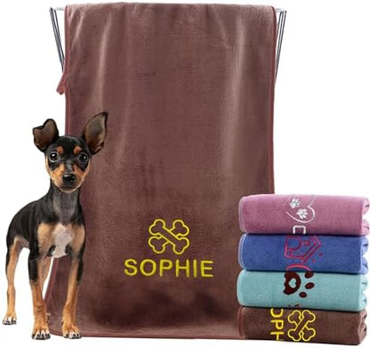 xrlsg Personalized Dog Towel Custom Towel by XRLSG