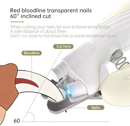 Cat Dog Pet Nail Clippers with Light – LED Safety Nail Clipper - Image 3