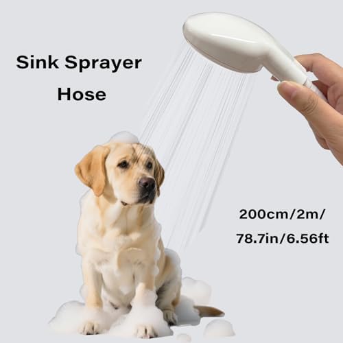 6.56FT/2M Sink Spray Rubber Hose, Sink Hose Sprayer Attachment - Image 3