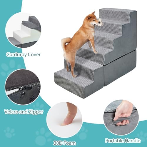 Dog Stairs&Steps for Small Dogs for High Beds 30-36" Tall - Image 4