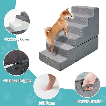 Dog Stairs&Steps for Small Dogs for High Beds 30-36" Tall - Image 4