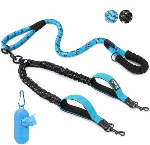 SlowTon Double Leash for Two Dogs, No Tangle & by SlowTon