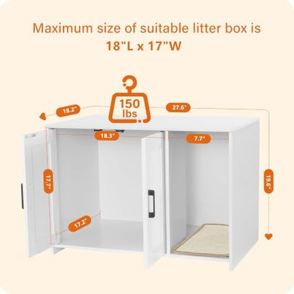 DWANTON Cat Litter Box Enclosure, - Image 6