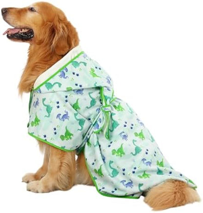 HDE Hooded Dog Bathrobe Quick Dry Towel Wrap by HDE