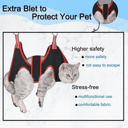Dog Grooming Hammock Harness Breathable Pet Cat Hammock 6.5" - Image 5